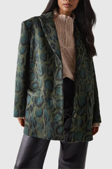 Aldrich Leopard Lapel Blazer