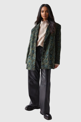 Aldrich Leopard Lapel Blazer