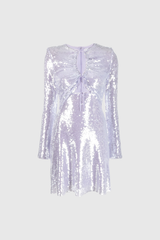 Ålesund Sequin Cutout Lace Up Mini Dress