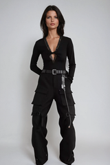 Aletha Lace Plunge Bodysuit