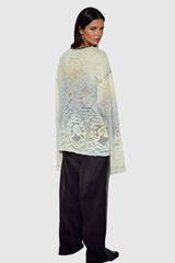 Aliza Lace Cutout Long Sleeve Top