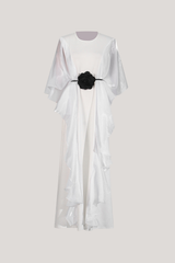 Altan Flower Ruffle Mesh Maxi Dress