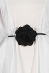 Altan Flower Ruffle Mesh Maxi Dress