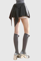 Alyshea Bow Ruffle Lace Skirt