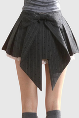 Alyshea Bow Ruffle Lace Skirt