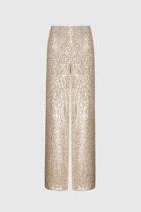 Amara Sequin Pants In Gold