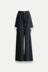 Amelia Cutout Denim Jeans In Black