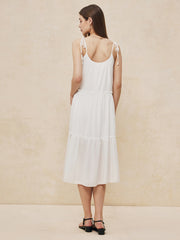 Sexy Knotted Backless Midi Dress