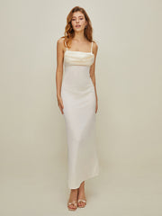 Satin Backless Long Dress