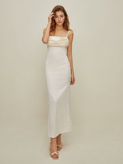 Satin Backless Long Dress