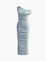 Asymmetrical Slim Fit Long Dress