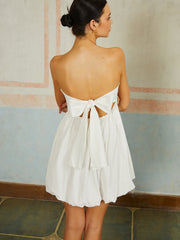 Vacay Sleeveless Tie-Back Short Dress