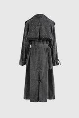 Bach Yen Pearl Buckle Denim Coat