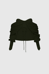 Ballad Off Shoulder Lace Up Corset Top