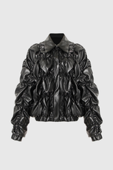 Balta Ruch Drawstring Leather Jacket