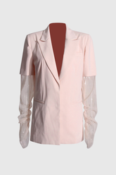 Clementine Mesh Short Sleeves Blazer