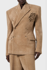 Daniel Flower Button Lapel Blazer