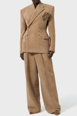 Daniel Flower Button Lapel Blazer