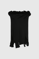 Estella Flower Fringe One Shoulder Top