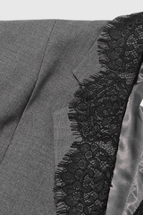 Gargi Lace V Neck Blazer