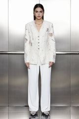 Gitanjali Lace Fringe Blazer