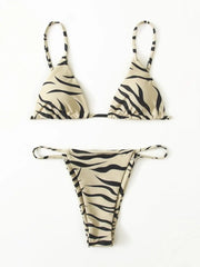 ZTVitality Zebra Print Push Up Bikini Sexy Bikinis 2021 New Arrival Padded Bra Low Waist Swimsuit Female Swimwear Women Biquini