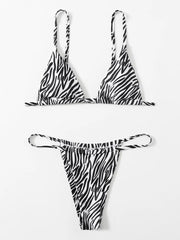 ZTVitality Zebra Print Push Up Bikini Sexy Bikinis 2021 New Arrival Padded Bra Low Waist Swimsuit Female Swimwear Women Biquini