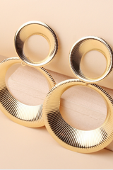 Hadassah Circle Drop Earrings
