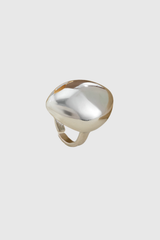 Henley Glossy Drop Rings In Silver