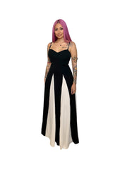 Two tone Maxi Dress