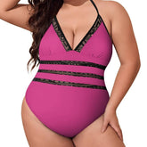 OHITFITS women's plus size one-piece swimsuit