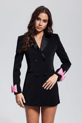 Kensington Bow Lapel Blazer Mini Dress