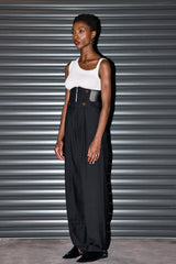 Kiara Fishbone Button Pants