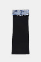 Kimberly Split Denim Skirt