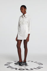 Kira Hollow Flower Long Sleeves Mini Dress
