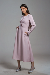 Lavanya Bow Ruffle Maxi Dress