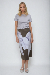 London Bow Print Skirt
