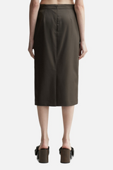 London Bow Print Skirt
