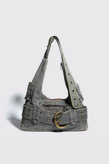 Michaela Pocket Belt Denim Bag