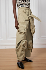 Natasha Pocket Lace Up Cargo Pants