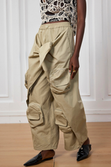 Natasha Pocket Lace Up Cargo Pants