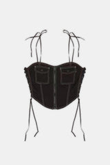 Noelle Corset Denim Top