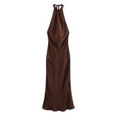 Valentina Halterneck Maxi Dress