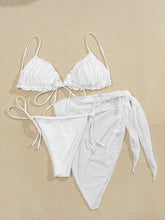 Sexy Solid Color Split Swimsuit