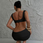 Kaia Knit Crop Top & Shorts Set