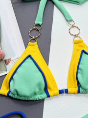 Sexy Triangle Bag Split Swimsuit