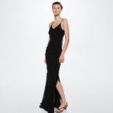 Rosalie Ruffled Chiffon Maxi Dress