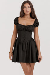 Colette Puff Sleeve Square Neck Babydoll Dress