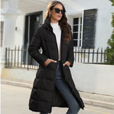 Gaia - Hooded Puffa Long Line Jacket