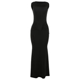 Mila Plissé High-Waist Slip Dress